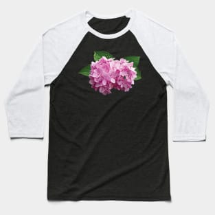 Hydrangeas - Pale Pink Hydrangea Baseball T-Shirt